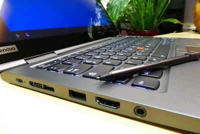 Lenovo Thinkpad X1 Yoga 4th UK English Laptop i7-8565U UHD 16GB LTE - Image 1 of 4