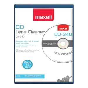Maxell CD Lens Cleaner CD-340 190048 CD Player Laptops CD Game System - Picture 1 of 1