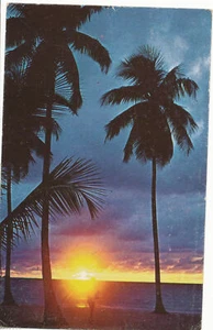 PC12343 Barbados. W. I. Sunset in Barbados. Letchworth Press. 1983 - Picture 1 of 2