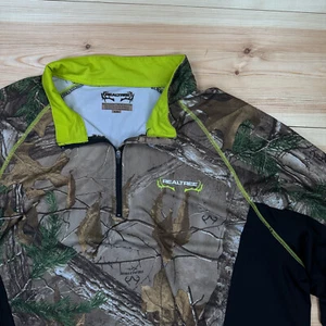 REALTREE lightweight "dri-fit" Jacket Camo Scent-Factor size Hunting Woodland - Picture 1 of 8