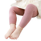 Child Girls Winter Warm Solid  Long Pants Soft Knitted Leggings Trousers Bottoms