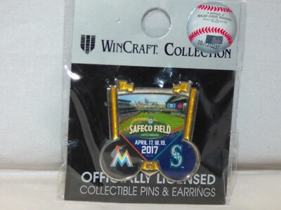Seattle Mariners Pin - M's vs Miami Marlins - April 17th-19th, 2017 - Image 1 of 3