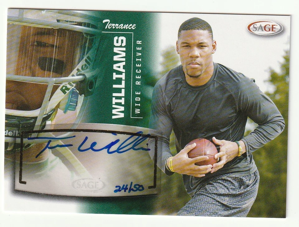 2013 Sage Terrance Williams Baylor Bears Autograph Auto Card /50 - Image 1 of 1