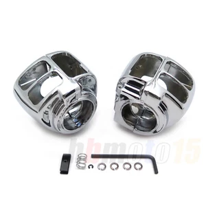 Switch Housing Cover Chrome For 96- 2012 Harley Sportster Dyna/ 96-2010 Softail - Picture 1 of 6