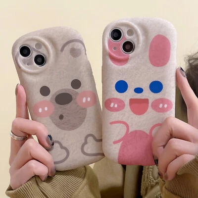 Funda Cober Funda Para iPhone 15 14 13 12 Pro Max Funda Conejo Telefono Protector Foto 1 de 4