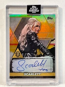 2021 TOPPS WWE FULLY LOADED SCARLETT AUTO #/99 GOLD NXT FUTURE STARS #48/99 - Picture 1 of 1
