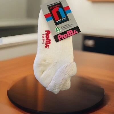 Calcetines De Colección Nuevos con Etiquetas Russell Acrílico Deportivo Tobillo Pro Ms. 9-11 Blanco EE. UU. 80s 90s Bajo Foto 1 de 4