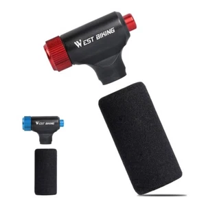 WEST BIKING Fahrrad Reifen Schlauch Fahrradpumpe Fast Air CO2 Inflator Ballpumpe blau - Bild 1 von 14