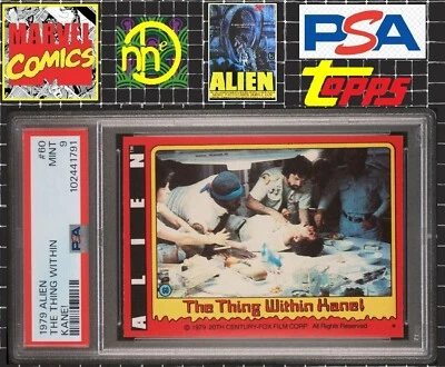 1979 Topps Alien - 60 The Thing Within Kane! - PSA 9 MINT - Image 1 of 4