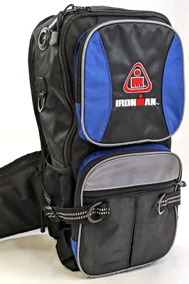 Iron Man Triatlón Maratón Bordado Hombro Agua Vejiga Bolsa de Transporte Correr Foto 1 de 4