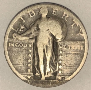 1924 S Standing Liberty Quarter ~ 90% Silver ~ Date Restored ~ C2587 - Picture 1 of 5