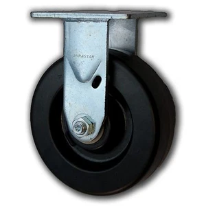 6" x 2" Heavy Duty Rigid Caster w/ Phenolic Wheel 1200# - Picture 1 of 1