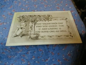Old Postcard 1912 May Valentines Day Find You Cared & Caring Some One as Well - Picture 1 of 2