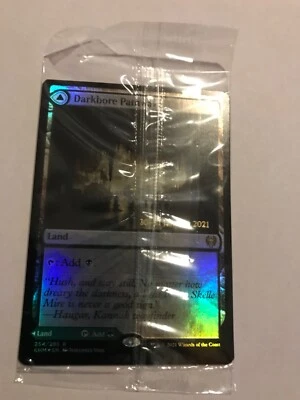 Darkbore Pathway - Pre-Release dated Foil : Kaldheim MTG; sealed NM, “DUAL LAND” - Image 1 of 4