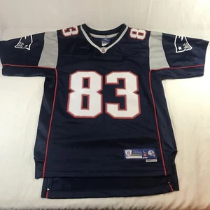 Wes Welker #83 Jersey New England Patriots NFL On Field Reebok Kids L 14-16 (A4) - Picture 1 of 8