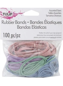 Tulpen Gummibänder 100/Pkg - verschiedene Farben -27703 - Bild 1 von 2
