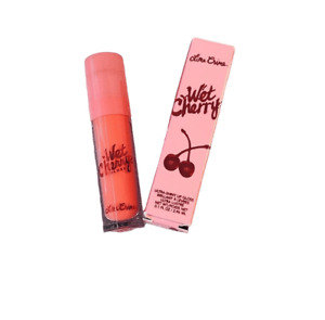 Lime Crime Wet Cherry Flaming Lip Gloss Bright Peach Ultra Shiny Lip