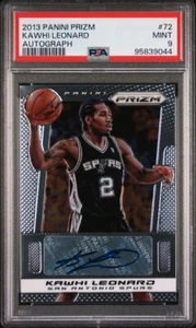 Kawhi Leonard - 2013 Panini Prizm #72 Auto PSA 9 MINT - Clippers Spurs NBA - Picture 1 of 2