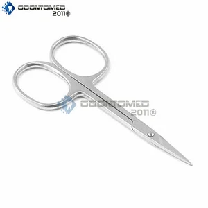 Pro Stainless Steel Ear Nose Eyebrow Hair Cutting Scissor Shears Beauty Tool - Picture 1 of 3