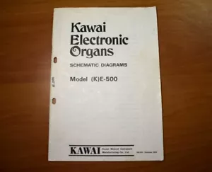 Kawai E-500 (K)E-500 Original Service Manual Reparatur - Schaltpläne - Schema - Bild 1 von 6