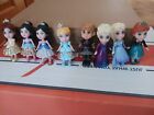 Lot Of 8 Disney Princess & ELSA Poseable Mini Doll Toddler Miniature 3.5" Figure
