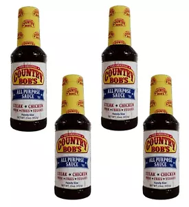 4-Pack Country Bob’s Original All-Purpose Sauce, Value Size 23 oz Bottles - Picture 1 of 24