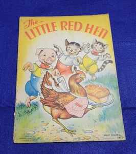 1937 The Little Red Hen Picture Story Book Merrill Publishing Milo Winter   3418 - Picture 1 of 7