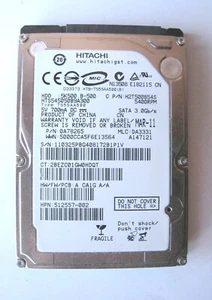 HITACHI 500GB 2.5" SATA HDD Laptop H2T500854S 5K500.B-500 - Picture 1 of 2