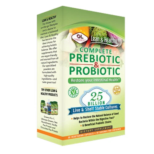 Complete Prebiotic & Probiotic 30 Veg Caps By Olympian Labs - Image 1 of 1