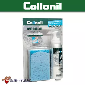 Collonil ONE FOR ALL Reinigungsschaum Schuhe Kleidung Taschen Reiniger + Schwamm - Bild 1 von 7