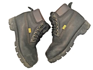 VAN VIEN SAFETY BOOTS Mens Size 6 Black Leather - Picture 1 of 11