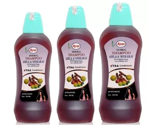 Ayur Herbal Shampoo Amla & Shikakai With Reetha -100 ML /200 ML /500 ML /1000 ML - Bild 1 von 8