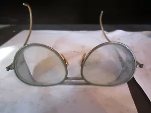 VINTAGE WILLSON GOGGLES GLASSES Clear Lens Foldable Steampunk Welder - Picture 1 of 8