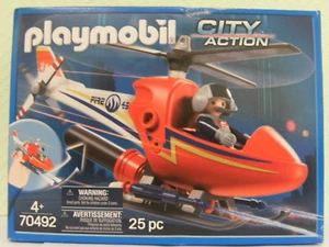 Playmobil City Action Löschhubschrauber 70492 Neu & OVP Hubschrauber Feuerwehr - Bild 1 von 2