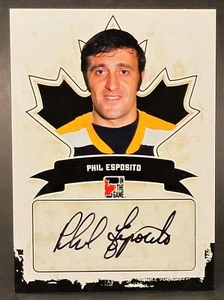 2011 In The Game Canadiana Autographs #A-PE1 Phil Esposito - Picture 1 of 2