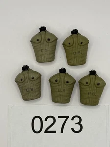 Maßstab 1/6 - WWII U.S. Army Canteens X 5 - wie besehen - Set 0273 - Bild 1 von 2