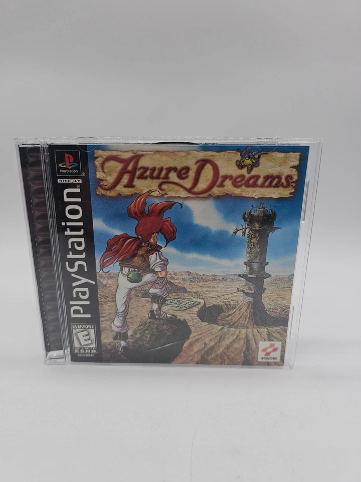 Azure Dreams (PlayStation PS1) Complete CIB Black Label - Small Crack In Case - Image 1 of 4