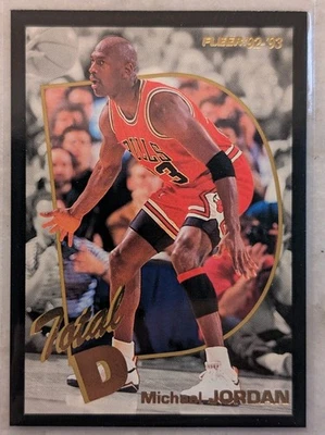 🔥 Tarjeta Fleer Michael Jordan Total D #5 1992🔥 Foto 1 de 4