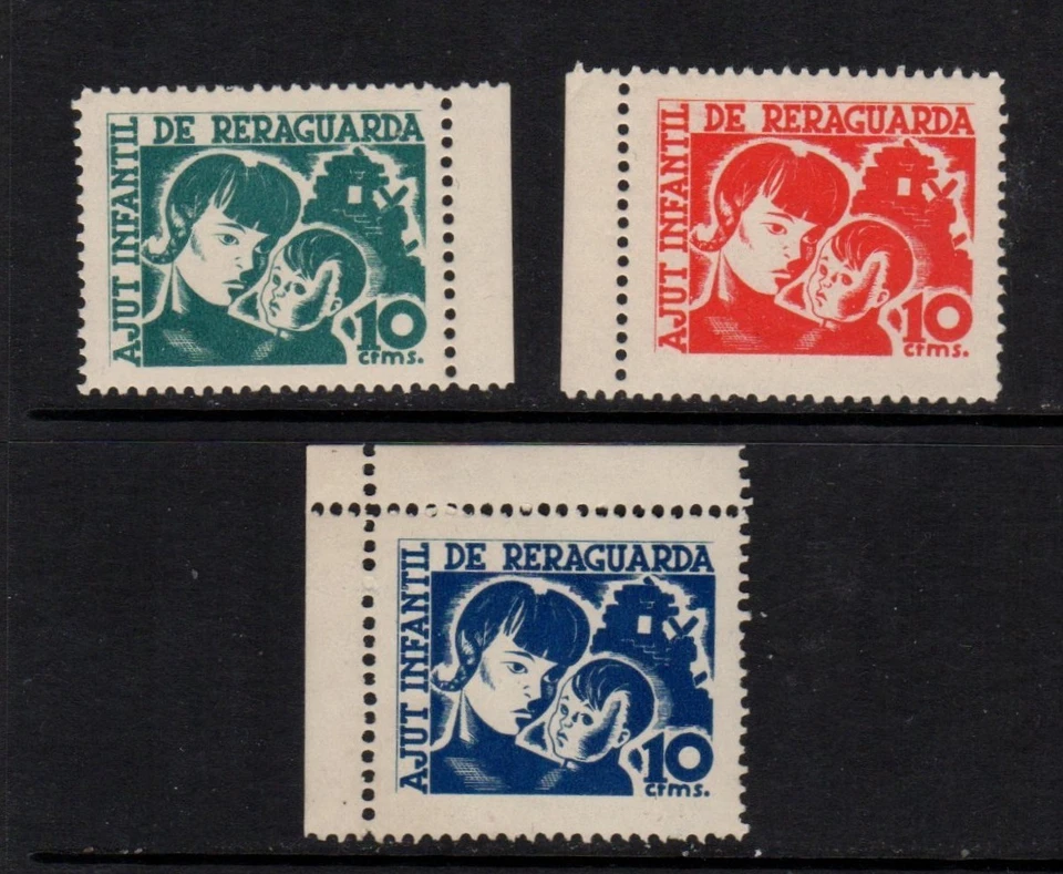 Spanish Civil War Charity Stamps - "Children's Aid of the Rearguard,"  1937 -MNH - Image 1 of 1