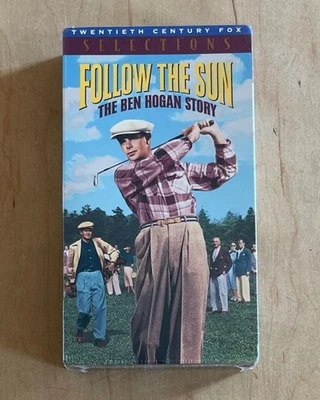 FOLLOW THE SUN (1951) Sealed VHS Ben Hogan Golf Biography Drama Sports Romance - Image 1 of 4