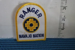 tribal indian police patch NAVAJO NATION RANGER NEW MEXICO YELLOW BOARDERS - Picture 1 of 1