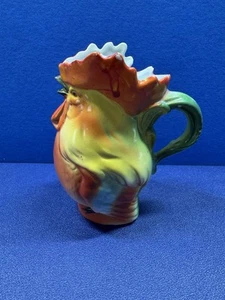 "Jarra crema gallo vintage de 5"" de alto marcada 49 11" - Imagen 1 de 11