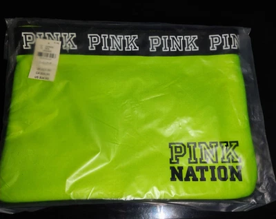 Victoria's Secret ROSA Nación Traje de Baño Verde Neón Bolso de Viaje/Bolso de Mano/Bolso Cremallera Foto 1 de 2