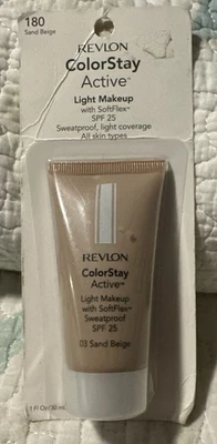 Revlon Active Light Makeup with SoftFlex - 03 Sand  Beige  # 180 - New / Sealed - Image 1 of 2