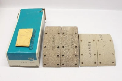 NOS 1965-70 Oldsmobile 88 98 前刹车鞋衬里套件 GM 5470829 — 第 1/4 张图片