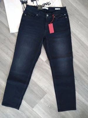 Elastische CAMBIO Damenjeans, "Piper Cropped", Gr.38, Schwarz, Pailletten, Neu - Bild 1 von 4