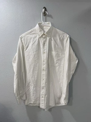 Camisa de vestir PROPER CLOTH para hombre 15 cuello manga 32 tela de sarga marfil verdewich Foto 1 de 4