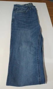 Jeans uomo TK Axel usati etichetta taglia 36x30 stivaletto slim fit lavaggio acido denim bello - Foto 1 di 12