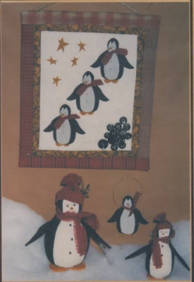 Penguins On Parade 155J Goodies From Grandma 4" & 6" Ornament Mini Quilt Pattern - Image 1 of 4