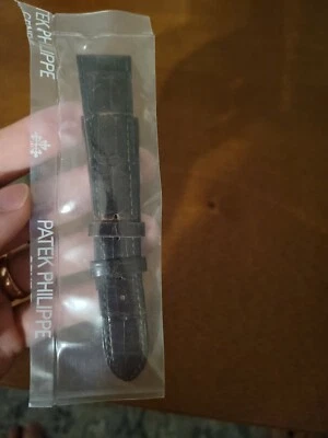 Genuine Patek Philippe Brown Alligator Padded Watch Strap/Band 20 x 16 Pin - Image 1 of 2